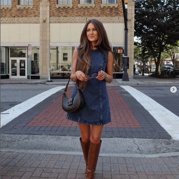 Abercrombie denim shift mini dress - Picture 6 of 12